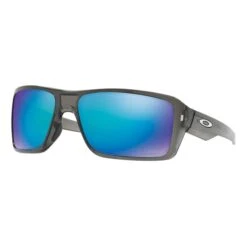 Lunettes Oakley Double Edge Gris Verres Prizm Sapphire Polarized Miroir
