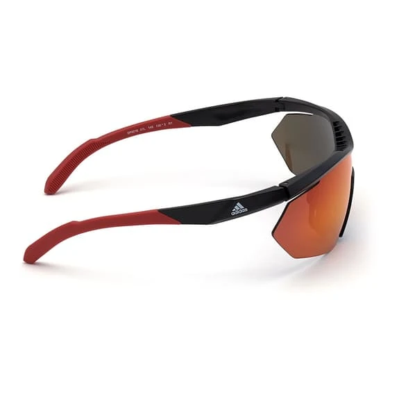 Lunettes Adidas Competition Aero Lite SP0016 Matte Black Avec Verres Contrast Mirror Red Femme – Image 6