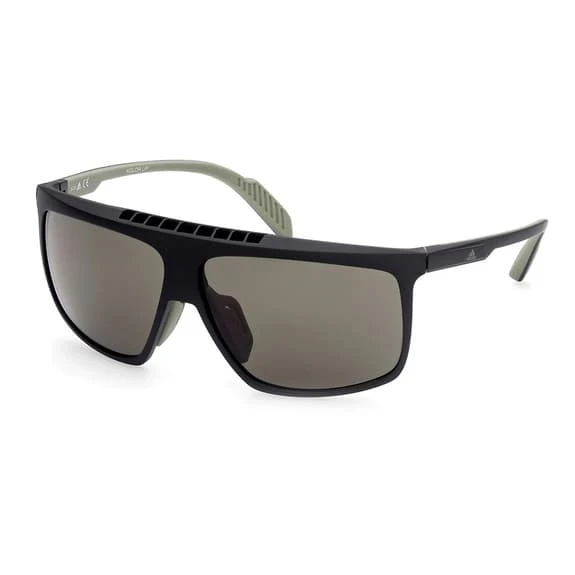 Lunettes Adidas Performance B-Shield SP0032-H Matte Black Avec Verres Kolor Up Green