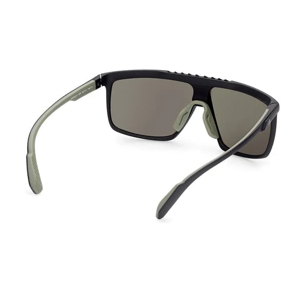 Lunettes Adidas Performance B-Shield SP0032-H Matte Black Avec Verres Kolor Up Green – Image 5