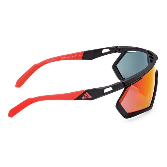 Lunettes Adidas Sport SP0054 Matte Black Avec Verre Contrast Mirror Red – Image 6