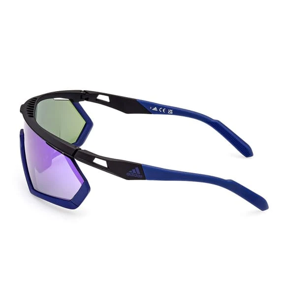 Lunettes Adidas Sport SP0054 Matte Black Avec Verre Contrast Mirror Violet – Image 2