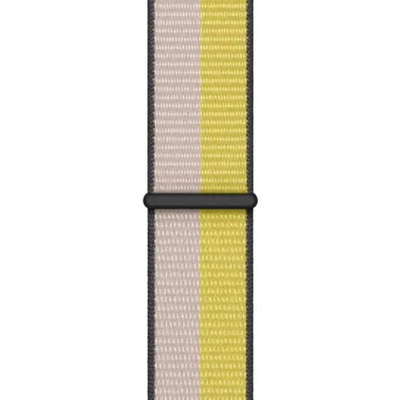 Bracelet Sport Boucle Apple Pour Apple Watch 41 Mm Jaune Citron Blanc