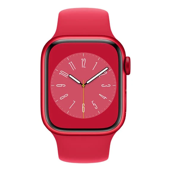 Apple Watch Series 8 GPS 41 Mm Aluminium Rouge Avec Bracelet Sport Rouge â Image 2