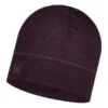 Bonnet Buff Lightweight Merino Wool Violet Foncé