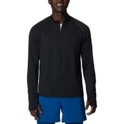 T-shirt Columbia Endless Trail Half-Zip Mesh Manche Longue Noir