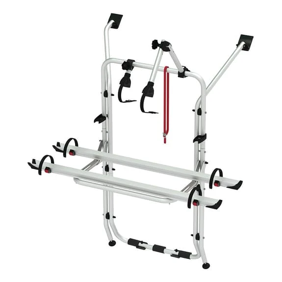 Porte-vélos Fiamma Volkswagen T5 Pour 2/4 Vélos Gris Argenté Noir Rouge
