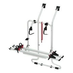 Porte-vélos Fiamma Volkswagen T4 D Pour 2 Vélos Gris Argenté Noir Rouge