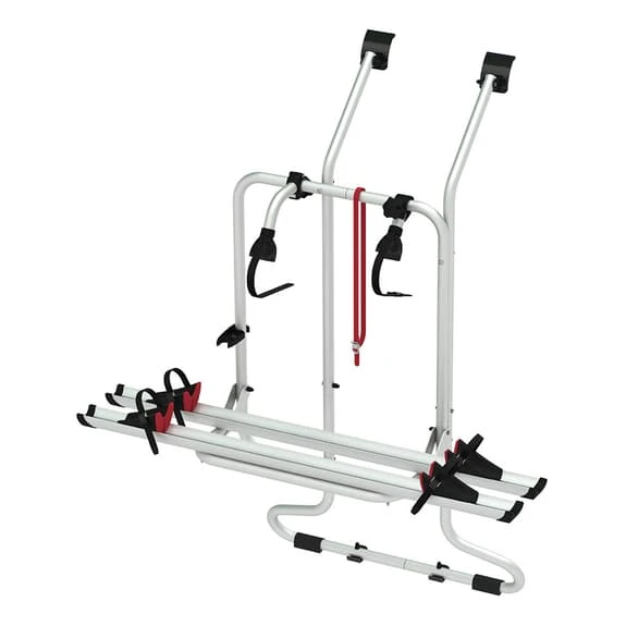 Porte-vélos Fiamma Volkswagen T4 D Pour 2 Vélos Gris Argenté Noir Rouge