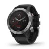 Garmin Fenix 6 Argent Noir Avec Bracelet Noir