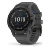 Garmin Fenix 6 Solar Noir Gris Avec Bracelet Gris
