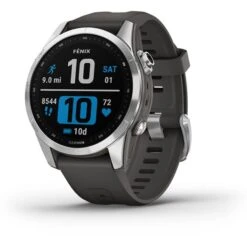 Garmin Fenix 7S Argenté Avec Bracelet Gris
