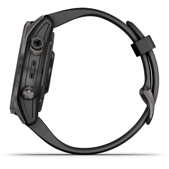Garmin Fenix 7S Sapphire Solar Titane Carbone Avec Bracelet Noir – Image 4