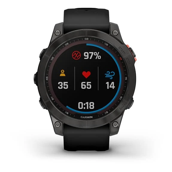 Garmin Fenix 7 Solar Noir Avec Bracelet Noir – Image 3