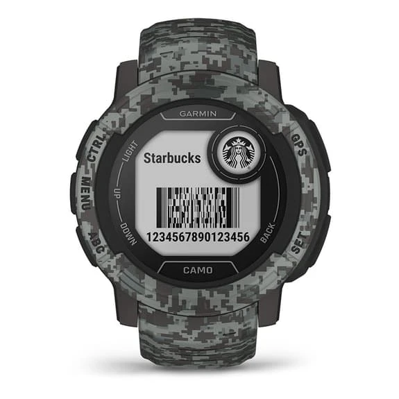 Garmin Instinct 2 Camo Edition Noir Gris Camouflage – Image 2