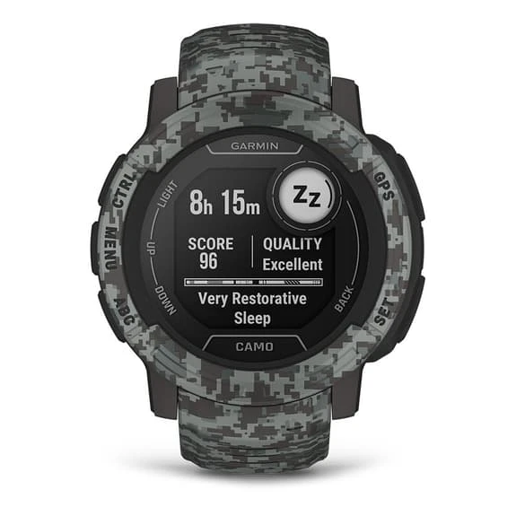 Garmin Instinct 2 Camo Edition Noir Gris Camouflage – Image 4
