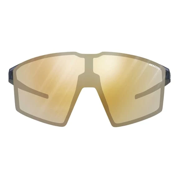 Lunettes Julbo Edge Bleu Blanc Mat Avec Verres REACTIV Photochromic Performance 1-3 Light Amplifier Orange + Spectron 0 Transparent â Image 4