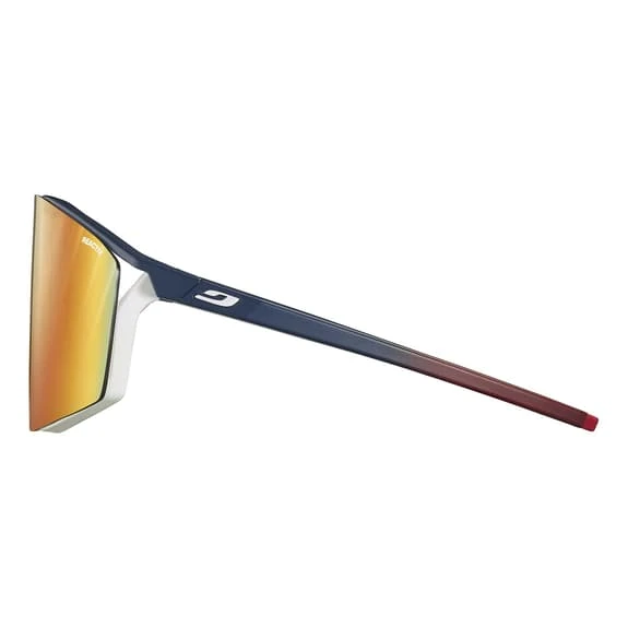 Lunettes Julbo Edge Bleu Blanc Mat Avec Verres REACTIV Photochromic Performance 1-3 Light Amplifier Orange + Spectron 0 Transparent â Image 6