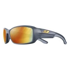Lunettes Julbo Run Bleu Foncé Mat Gris Orange Avec Verres REACTIV Photochromic Performance Light Amplifier