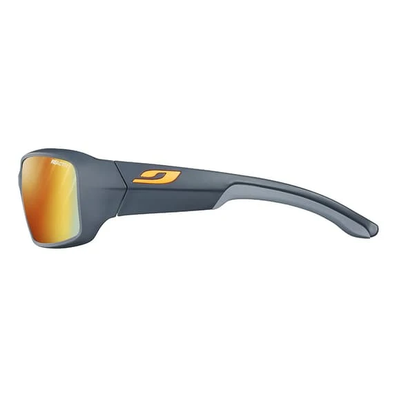Lunettes Julbo Run Bleu Foncé Mat Gris Orange Avec Verres REACTIV Photochromic Performance Light Amplifier – Image 4