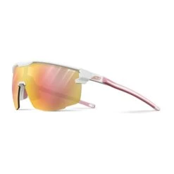 Lunettes Julbo Ultimate Blanc Mat Rose Avec Verres REACTIV Photochromic Performance Light Amplifier