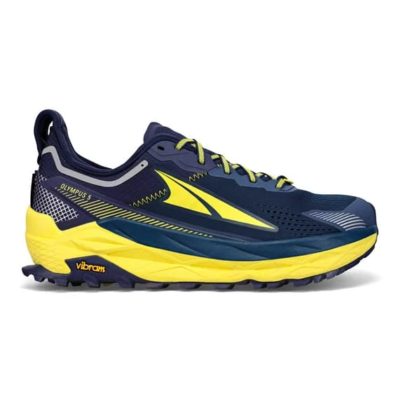 Chaussures Altra Olympus 5 Bleu Marine Jaune – Image 5