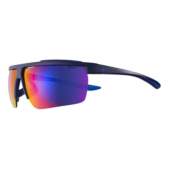 Lunettes Nike Windshield E Bleu Marine Avec Verres Bleu Marine Rouge – Image 2
