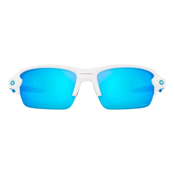 Lunettes Oakley Flak XS Matte White Avec Verres Prizm Sapphire Enfant – Image 2
