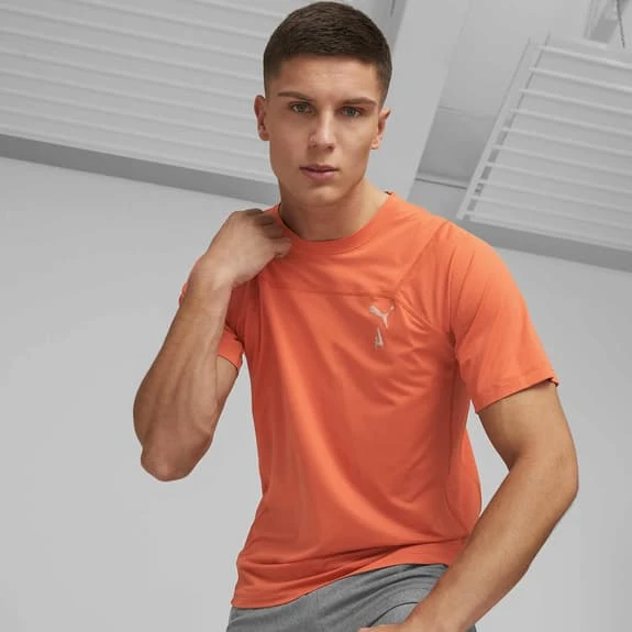 T-shirt Puma Seasons CoolCELL Manche Courte Orange – Image 3