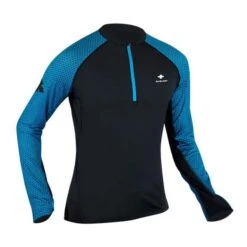 Maillot De Trail Raidlight R-Light Manche Longue Noir Bleu