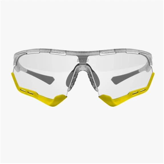Lunettes Scicon Aerotech XL Gris Blanc Glacier Avec Verre Photochromique à Effet Miroir SCN-XT Argenté – Image 2