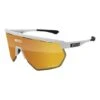 Lunettes Scicon Aerowing Blanc Brillant Avec Verre à Effet Miroir SCN-PP Bronze