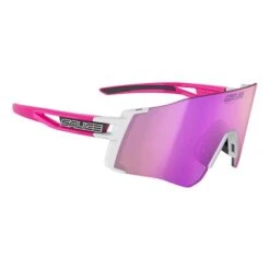 Lunettes Salice 026 Blanc Rose Avec Verre Miroir RW Lilas